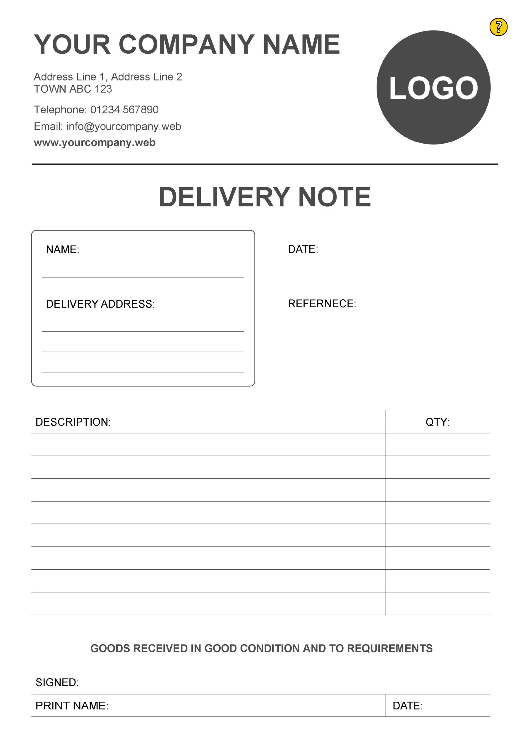 Sigma 3 Part Delivery Note packs of 50 Business, Office & Industrial